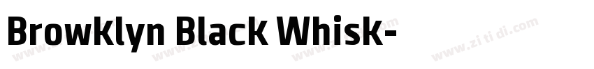 Browklyn Black Whisk字体转换